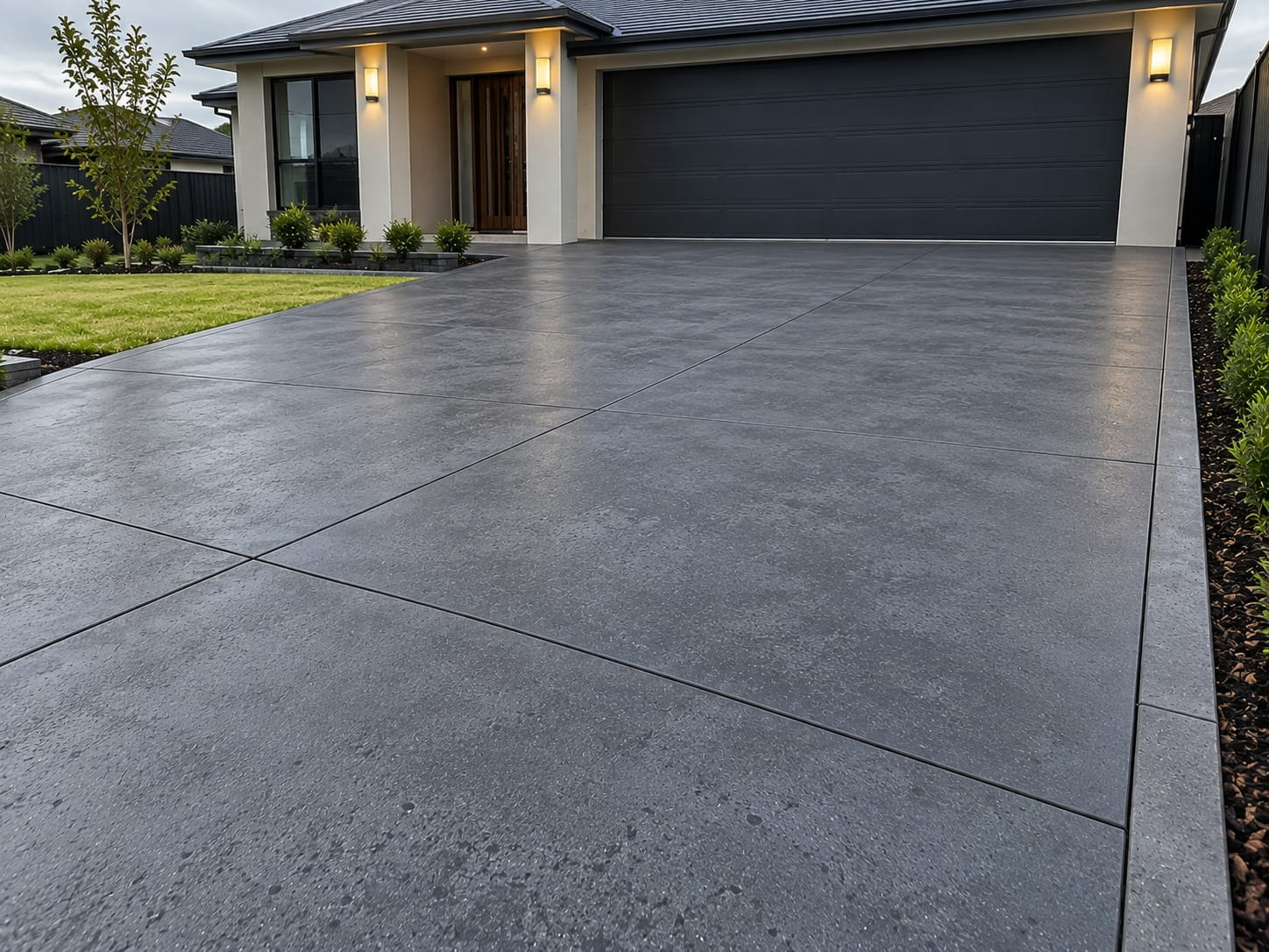 Coloured concrete in Hobart