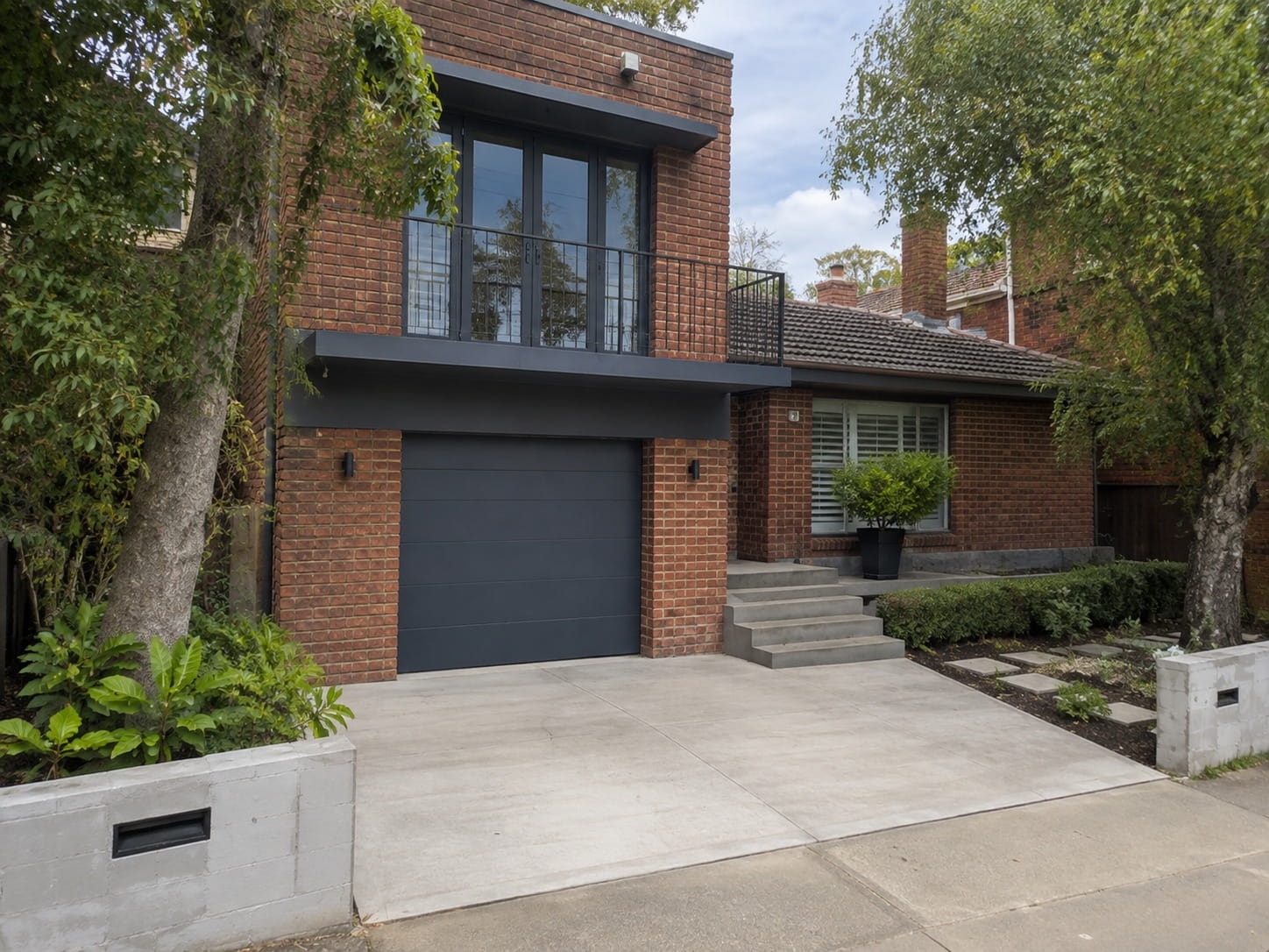 Concrete driveway in Taroona, Hobart